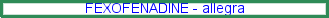 fexofenadine hci, allergies